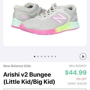 Toddler girls new balance